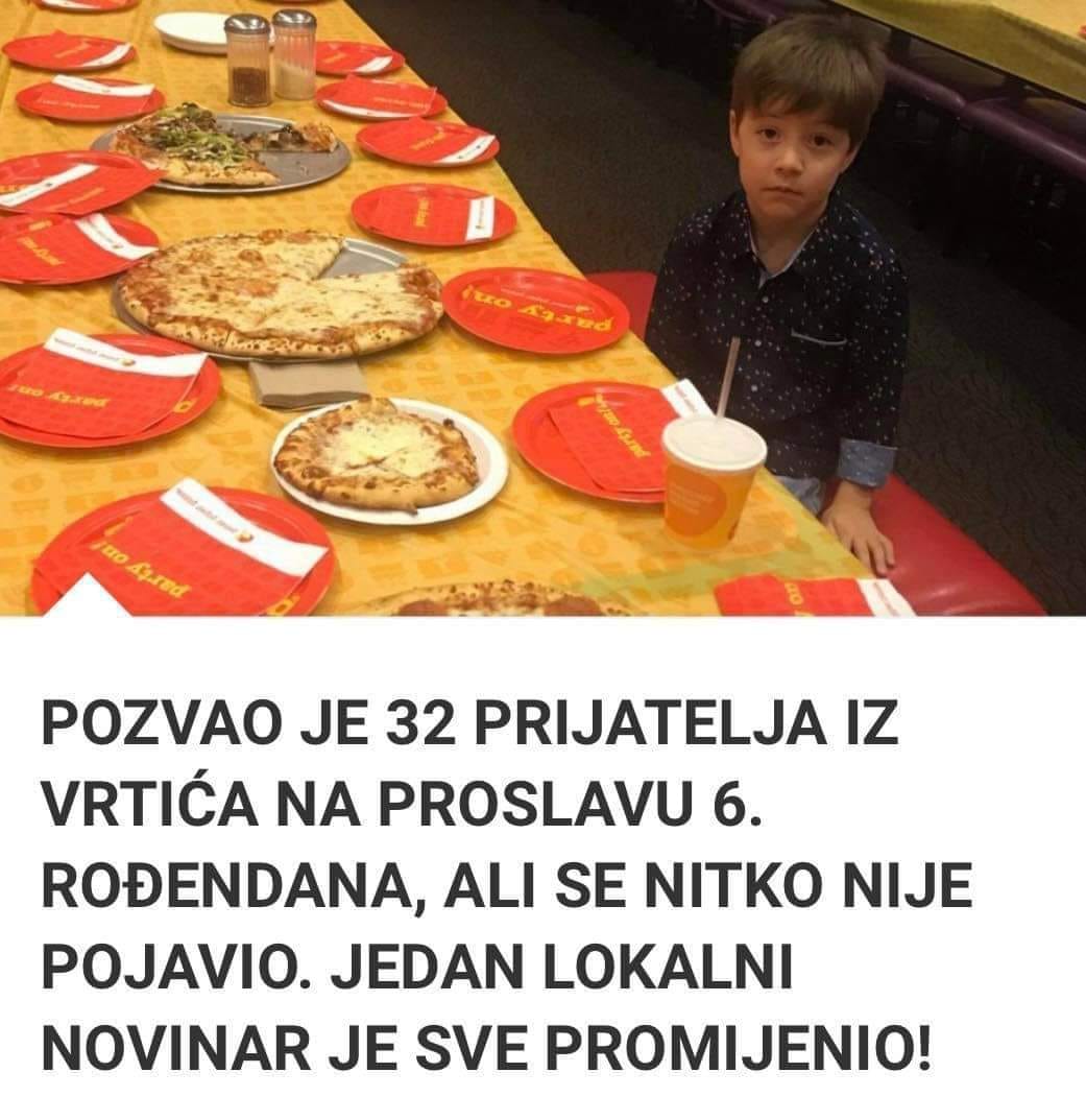 POZVAO JE 32 PRIJATELJA IZ VRTIĆA NA PROSLAVU 6. R0ĐENDANA, ALI SE NITKO NIJE POJAVIO. JEDAN LOKALNI NOVINAR JE SVE PROMIJENIO!