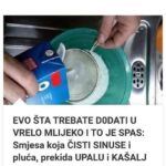 EVO ŠTA TREBATE DODATI U VRELO MLIJEKO I TO JE SPAS: Smjesa koja ČISTI SINUSE i pluća, prekida UPALU i KAŠALJ