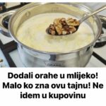 Dodali orahe u mlijeko! Malo ko zna ovu tajnu! Ne idem u kupovinu