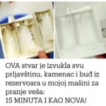 Ova stvar uklanja svu prljavštinu, kamenac i plijesan iz spremnika moje perilice: petnaest minuta i kao nova je!