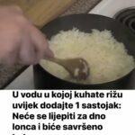 U vodu u kojoj kuhate rižu uvijek dodajte 1 sastojak: Neće se lijepiti za dno lonca i biće savršeno kuhana