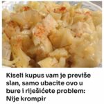 Kiseli kupus vam je previše slan, samo ubacite ovo u bure i riješićete problem: Nije krompir