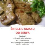 Sočne šnicle u umaku od vrhnja i senfa – Omiljeni ručak kod nas
