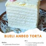 Bijeli Anđeo Torta – Kombinacija Elegancije i Kremaste Savršenosti