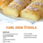 Vanil krem štrudla – Odličan kolač od gotovih kora
