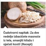 Čudotvorni napitak: Za dve nedelje izbacićete masnoće iz tela, smanjiti kilažu i ojačati kosti! (Recept)