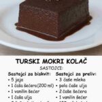 TURSKI MOKRI KOLAČ NATOPLJEN ČOKOLADOM: Toliko je sočan da se topi u ustima, uspeva svakom i pravi se neverovatno brzo