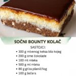 SOČNI BOUNTY KOLAČ: Spreman za samo 10 minuta, a djeca ga mnogo vole