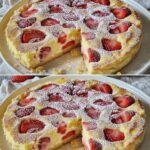 KOLAČ SA JAGODAMA I SIROM 🍓🍰Lagan, Sočan I Savršen Za Proljetne I Ljetne Dane!