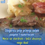 Džigericu prije prženja uvijek pospite 1 namirnicom: Neće se stvrdnuti i biće ukusnija nego ikad