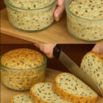 🍞 Hljeb za 1 Minutu u Tegli! ⏱️ Bez kvasca, bez šećera i bez bijelog brašna! 😍✨ Zdrav i brz recept za svakodnevni užitak! #BrziHljeb