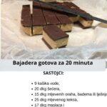 BEZ MIKSERA, BEZ PEĆNICE: Bajadera gotova za 20 minuta konačno ima onaj pravi okus!