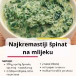 Kako pripremiti najbolji i najkremastiji špinat na mlijeku? Imamo recept!