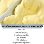 KAKO SE PRAVI SLASTIČARSKA KREMA…NAJBOLJA ZA SVE VRSTE TORTI I KOLAČA