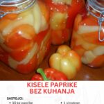 Kisele paprike za zimnicu bez kuhanja i konzervansa za 10 MINUTA