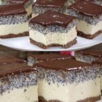 DOMAĆE MAK KOCKE 🌸 fantastičan desert s pudingom od vanile i grizom – topi se u ustima!