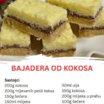 Bajadera od kokosa – Brza i ukusna poslastica bez pečenja