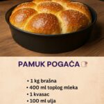 Pamuk pogača iz tepsije – mekana kao duša, rasta se pod prstima