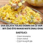 OVA SALATA TOLIKO DOBRA DA ĆE VAM BITI žao što ranije niste znali ovaj recept…