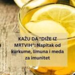 KAŽU DA “DIŽE IZ MRTVIH”: Napitak od kurkume, limuna i meda za imunitet