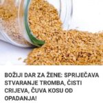 SPRIJEČAVA STVARANJE TROMBA, ČISTI CRIJEVA, ČUVA KOSU OD OPADANJA!