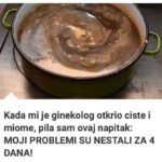 Kada mi je ginekolog otkrio ciste i miome, pila sam ovaj napitak: MOJI PROBLEMI SU NESTALI ZA 4 DANA!