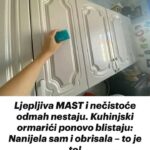 Ljepljiva MAST i nečistoće odmah nestaju. Kuhinjski ormarići ponovo blistaju: Nanijela sam i obrisala – to je to!