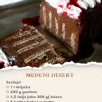MEDENI ČOKOLADNI DESERT GOTOV ZA 15 MINUTA…ODLIČAN IZBOR KADA ŽELITE NEŠTO NABRZAKA