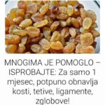 Za samo 1 mjesec potpuno obnovlja kosti, tetive, ligamente, zglobove!