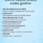 Važni nalazi krvi K0JE BISM0 trebali uraditi svake G0DINE