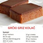 Ne peče se, a nestaje sa stola za minut – Grčki griz kolač koji svi traže!