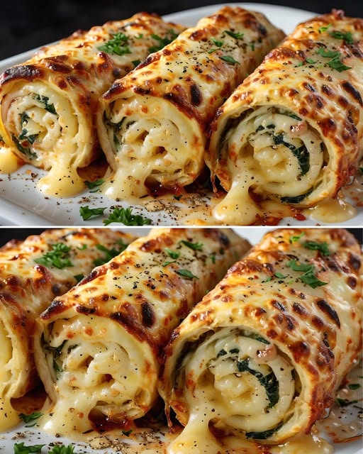 HRSKAVE PALAČINKE OD TIKVICA SA FILOM OD ŠPINATA I SIRA! 🥒🧀Ukusan i lagan obrok za svaku priliku