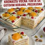 ZA ĐURĐEVDAN POSNA KREMASTA VOĆNA TORTA SA GOTOVIM KORAMA – PREUKUSNA