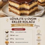 UŽIVAJTE U OVOM ECLAIR KOLAČU BEZ PEČENJA! Savršen porodični desert – lagan, kremast i toliko ukusan da ga vole i najizbirljiviji!